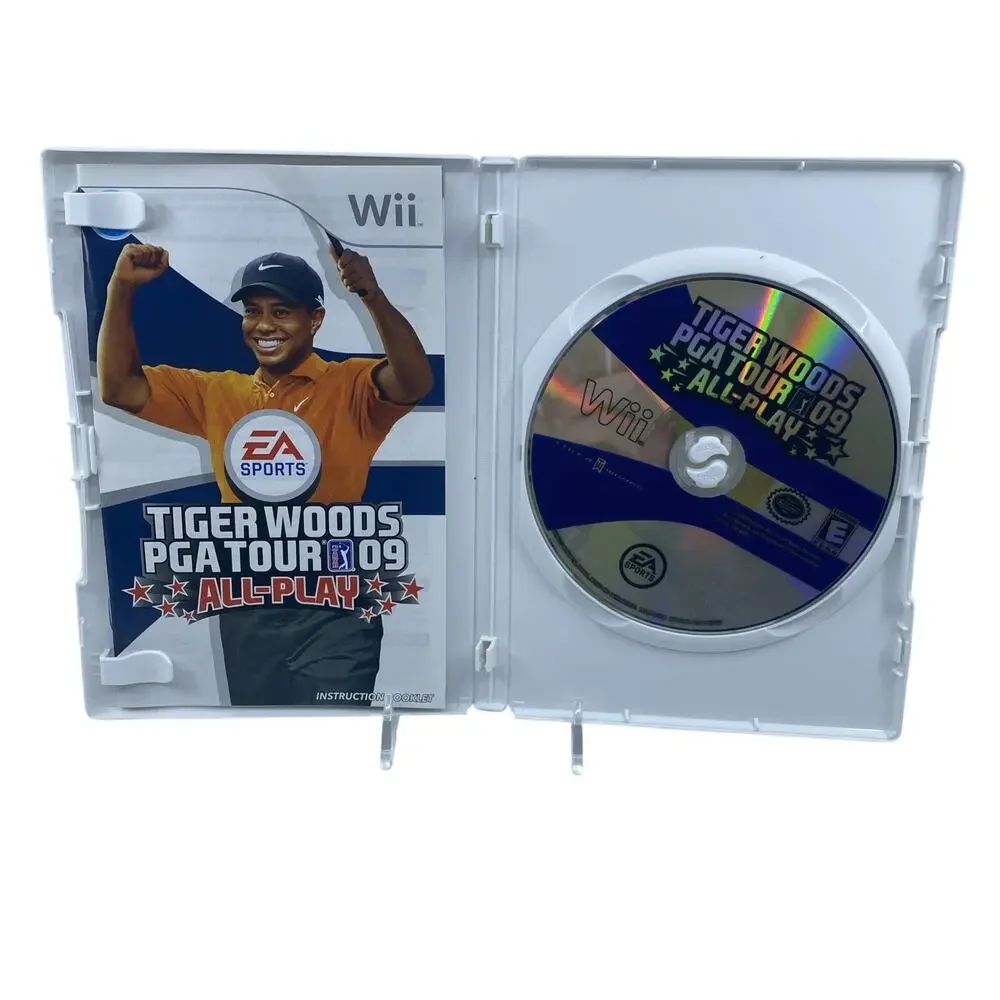 Nintendo Wii Sports 2 Game Lot Tiger Woods PGA Tour 09 Madden NFL 10 CIB Tested